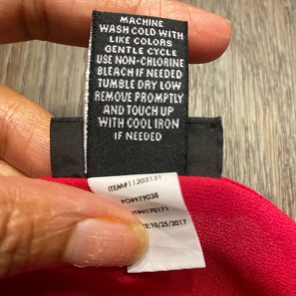 Torrid Womens Red Solid Short Sheer Sleeves Flowy Blouse Top Size Large. - Picture 6 of 9